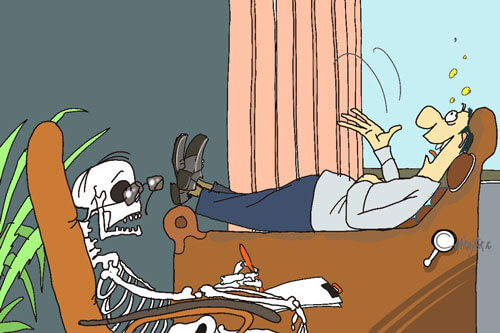 Рисунок блога copirayter.ru Клиент у психолога