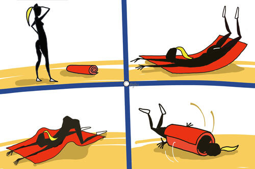 скользкий коврик для йоги