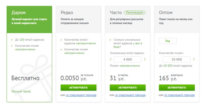 Тарифы