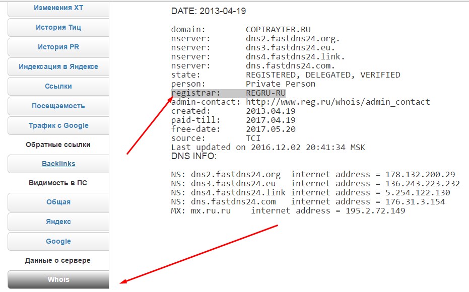 whois